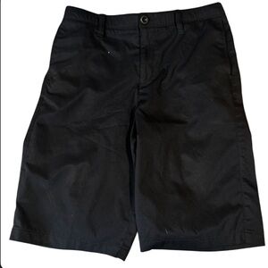 Under Armour Black Flat Front Shorts Versatile Design Boys size 16